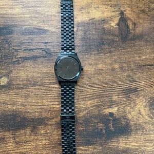 Nixon 100M Time Teller Watch All Black